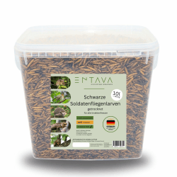 ENTAVA 10l Soldatenfliegenlarven getrocknet 🐛 Premium-Qualität