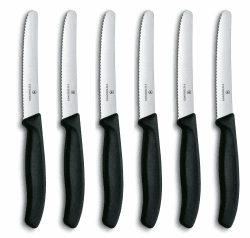 🔪🍅 Victorinox Swiss Classic Tomatenmesser, Brotzeitmesser, 6-teilig 🍞✨