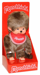🐵🎁 Sekiguchi 255010 - Original Monchhichi Junge - 20cm Kuscheltier 🐒