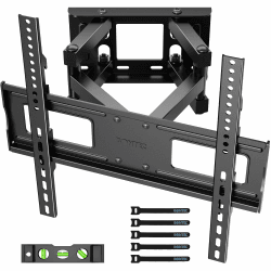 📺 BONTEC TV Wandhalterung Schwenkbare Neigbare TV Halterung Vollbewegung für 23-70 Zoll Flach & Curved LCD LED Fernseher oder Monitor bis zu 45kg, Max VESA 400x400mm
