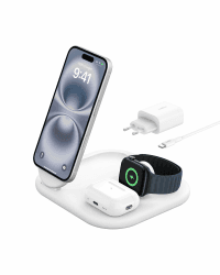 Belkin BoostCharge Ladegerät induktive 3-in-1 Ladestation Qi2 📱⌚️🎧