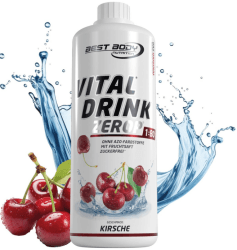 Best Body Nutrition Vital Drink ZEROP® - Kirsche, Original Getränkekonzentrat - Sirup - zuckerfrei, 1:80 ergibt 80 Liter Fertiggetränk, 1000 ml