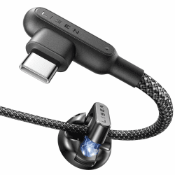 LISEN USB C Kabel 100W + Kabelmanager [2M] - Schnellladekabel für iPhone, Samsung, Xiaomi