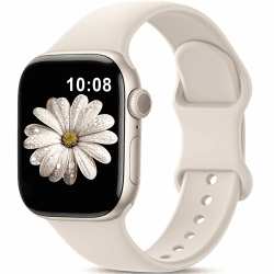 AMSky Silikon Sport Armbänder für Apple Watch - Damen Herren Wasserdichtes Armband ⭐