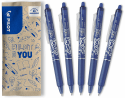 🚀 Angebot: PILOT FriXion Clicker 0.7 Blau - 5er Pack 🖊️