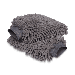 🚗 Amazon Basics Deluxe Auto-Waschhandschuh, Händehandtuch, Mikrofaser, 2 Stück, Dunkelgrau, 30 x 20 cm 🧼