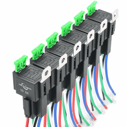 🚗 6 Stücke 12V Relais mit 30A ATO/ATC Flachsicherung für Auto KFZ 🛠️