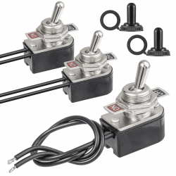 🔌🚗 Kippschalter 6A 125VAC 3A 250VAC Schalter 2 Polig Mini Kipptaster Wasserdicht