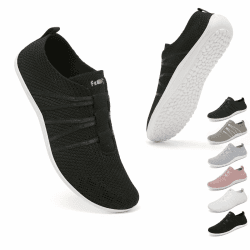 👟 Geweo Barfußschuhe Damen Herren Laufschuhe Turnschuhe Bequeme Slip On Sneaker 🏃