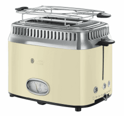 🔥 Angebot! Russell Hobbs Toaster Retro Edelstahl Creme