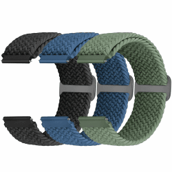Geflochtenes Elastisches Armband Schnellverschluss 18mm 19mm 20mm 22mm 24mm Nylon Uhrenarmband