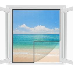 Fliegengitter Fenster 2-er Set 250 * 150cm | Insektenschutz Fenster 🏡✂