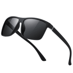 🕶️ Polarisierte Sonnenbrille Herren Damen Unisex Schwarz Retro Ultraleicht Rahmen UV400 Schutz Sonnenbrillen 😎