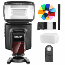 📸 Neewer TT560 Speedlite Blitzgerät mit Farbfiltern und IR-Fernbedienung