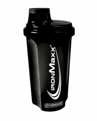 🌙 IronMaxx Eiweiß Shaker - Night Black 700ml | Proteinshaker mit Drehverschluss, Sieb & Mess-Skala
