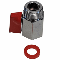 🍺🔐 Absperrhahn für Kegverschlüsse 5/8" zum Aufschrauben - Gastrobedarf Westerbarkey