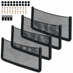 🚗 4 Stück Kofferraum Netztasche - Multifunktionales Autositz Ablagenetz 🛥️