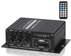 🔊🎶 Bluetooth Mini Verstärker 12V 2.0 Kanal 400 Watt Home Audio Stereo Hi-Fi Musik