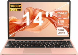 🎉AOCWEI Laptop Celeron N4020 2.8Ghz Win 11 5G WiFi 6+256GB SSD 1TB Erweiterung🎉