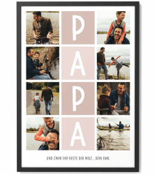 Papierschmiede® Fotogeschenke | Papa Geschenke mit Foto | Personalisierte Geschenke für den Vatertag oder Geburtstag