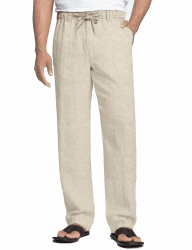 COOFANDY Herren Leinenhose mit Kordelzug 😎🌴