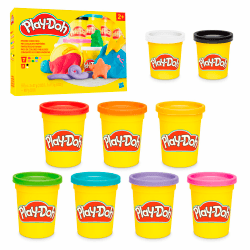 🌈 Play-Doh Fantastische Farben mit 9 Dosen 🎨