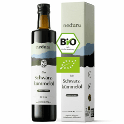 nedura® Schwarzkümmelöl BIO kaltgepresst (ungefiltert) 500ml 🌱