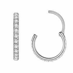 Popuhoops Nasenring Zirkonia Knorpel Ohrring 🌟 Piercing Schmuck 0.8mm 1 Stück