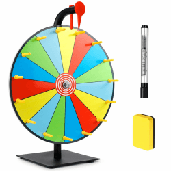 🎉 Glücksrad zum Drehen 30cm Drehrad Glücksrad Zum Selbstgestalten 🎲
