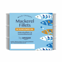 Angebot: Amazon Makrelenfilets In Sonnenblumenöl, 3x125g 🐟🌻
