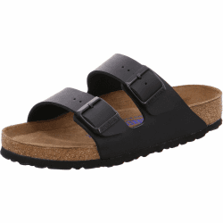 🔥 Angebot: BIRKENSTOCK Arizona Birko-Flor Pantoletten 45 EU Schwarz