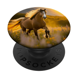 🐎 Majestic Horse Galoppierendes Design für Mädchen, Pferd PopSockets Klebender PopGrip 🐴