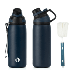 Fjbottle Edelstahl Trinkflasche Sport mit Magnetischem Deckel 1L - 400ml