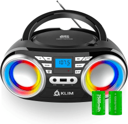 🔊 KLIM Boombox B3 Tragbarer CD Player + FM Radio 🎶