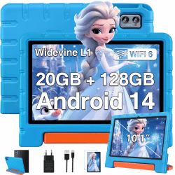 🌟 Kinder Tablet 10 Zoll Android 14 mit 20 GB RAM+128GB ROM(TF 1TB) 🌈