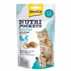 🐱🦷 GimCat Nutri Pockets Dental - Knuspriger Katzensnack mit cremiger Füllung 🐾