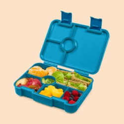 Schmatzfatz Brotbox Kinder mit Fächern, BPA frei Lunchbox Kinder 🌈