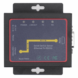 Serieller Geräteserver Konverter RJ45 zu RS232 🌐