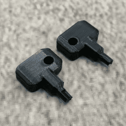 🔑 Ersatz Schlüssel 2X Schwarz kompatibel mit Synology NAS Drive Bay Key Lock