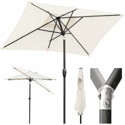 🌞🌿 Sekey Aluminium Sonnenschirm 210 × 140 cm | UV 50+ | Recycelbarer Bezug | Gratis Versand