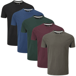 👕 Charles Wilson 5er Packung Einfarbige T-Shirts mit Rundhalsausschnitt Angebot! 👕
