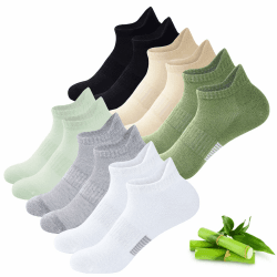 🧦 Bambus Sneaker Socken Damen 39-42 35-38, 6 Paar Atmungsaktive Sportsocken 🎁