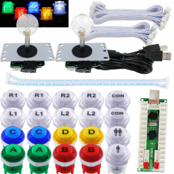 🎮 2 Spieler Arcade Spiel LED DIY Kit 🕹️ SJ@JX