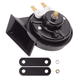 🚗🔊 Evermotor Hupe 12v Lauts Universal Horn Signalhorn Motorrad Autohupe für Autos und Motorräder 12V 500 Hz 118 db E-Mark E-geprüf
