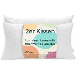 Flowen-Kissen 40x80 cm - 2er Set