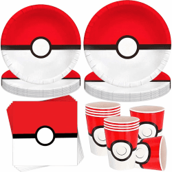 🎉 50 Stück Partygeschirr Set für Kindergeburtstage 🥳