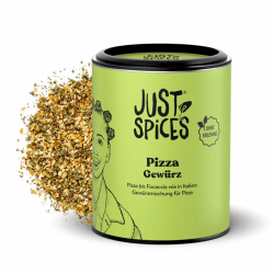 🍕 Just Spices Pizza Gewürz 🌿 Streue italienischen Geschmack auf Pizzen bis Focaccia 🇮🇹 Gewürzdose, 43 g