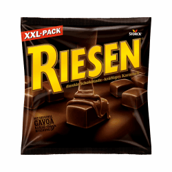 🍫😋 RIESEN Bonbons mit Schokokaramell in dunkler Schokolade 377g - Angebotspreis 2.36€