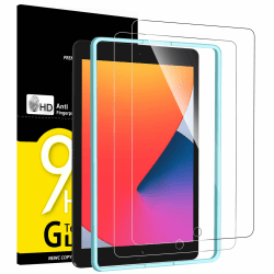 📱 NEW'C 2 Stück Panzer Schutz Glas Folie für iPad 9 (2021)/ iPad 8 (2020)/ iPad 7 (2019) [10,2 Zoll] 📱