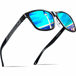 Herren Polarisierte Fahren Sonnenbrille Al-Mg Metall Rahme Ultra Leicht UV400 CAT 3 CE 🕶️